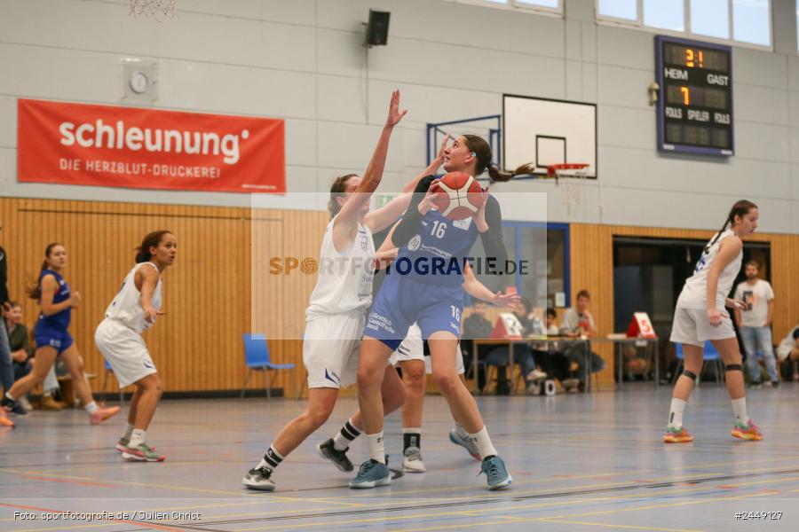 Hans-Wilhelm-Renkhoff Halle, Marktheidenfeld, 26.10.2024, sport, action, DBB, Regionalliga Damen HR-Nord, Basketball, TGW, TVM, TG 48 Würzburg 2, TV Marktheidenfeld - Bild-ID: 2449127