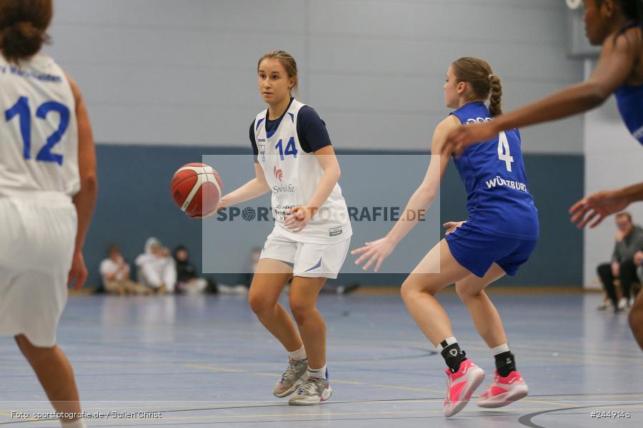 Hans-Wilhelm-Renkhoff Halle, Marktheidenfeld, 26.10.2024, sport, action, DBB, Regionalliga Damen HR-Nord, Basketball, TGW, TVM, TG 48 Würzburg 2, TV Marktheidenfeld - Bild-ID: 2449146