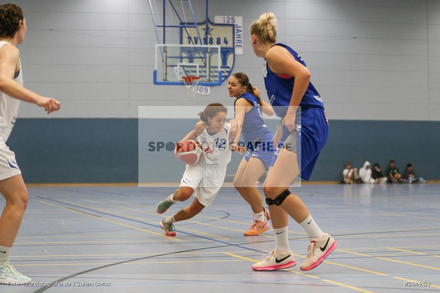 Hans-Wilhelm-Renkhoff Halle, Marktheidenfeld, 26.10.2024, sport, action, DBB, Regionalliga Damen HR-Nord, Basketball, TGW, TVM, TG 48 Würzburg 2, TV Marktheidenfeld - Bild-ID: 2449159
