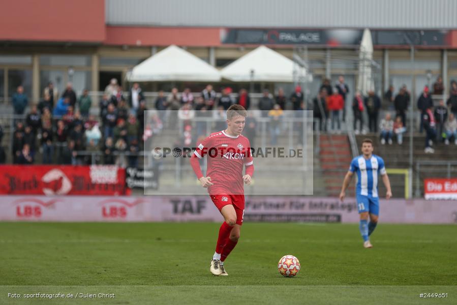 AKON Arena, Würzburg, 26.10.2024, sport, action, Fussball, BFV, Regionalliga Bayern, 17. Spieltag, FVI, FWK, FV Illertissen, FC Würzburger Kickers - Bild-ID: 2449651