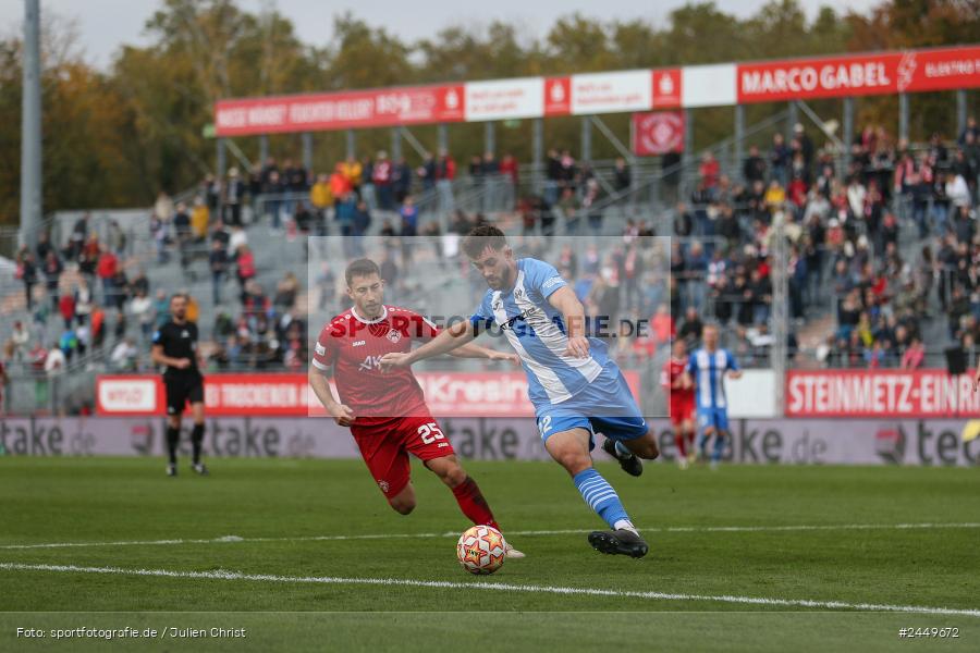 AKON Arena, Würzburg, 26.10.2024, sport, action, Fussball, BFV, Regionalliga Bayern, 17. Spieltag, FVI, FWK, FV Illertissen, FC Würzburger Kickers - Bild-ID: 2449672