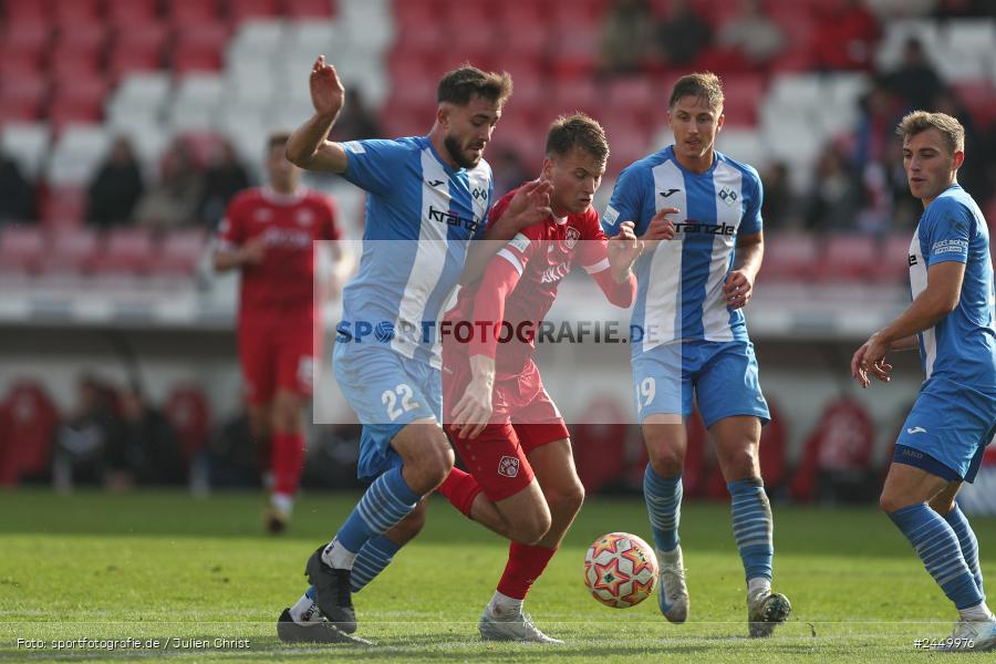 AKON Arena, Würzburg, 26.10.2024, sport, action, Fussball, BFV, Regionalliga Bayern, 17. Spieltag, FVI, FWK, FV Illertissen, FC Würzburger Kickers - Bild-ID: 2449976