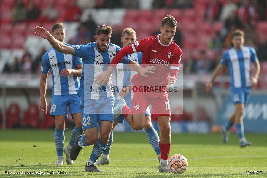 AKON Arena, Würzburg, 26.10.2024, sport, action, Fussball, BFV, Regionalliga Bayern, 17. Spieltag, FVI, FWK, FV Illertissen, FC Würzburger Kickers - Bild-ID: 2449977