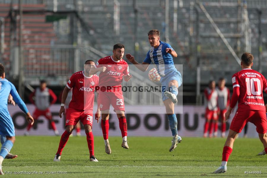 AKON Arena, Würzburg, 26.10.2024, sport, action, Fussball, BFV, Regionalliga Bayern, 17. Spieltag, FVI, FWK, FV Illertissen, FC Würzburger Kickers - Bild-ID: 2449983