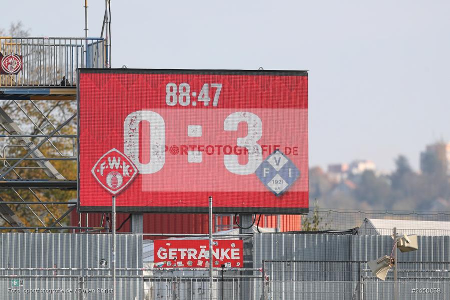 AKON Arena, Würzburg, 26.10.2024, sport, action, Fussball, BFV, Regionalliga Bayern, 17. Spieltag, FVI, FWK, FV Illertissen, FC Würzburger Kickers - Bild-ID: 2450038
