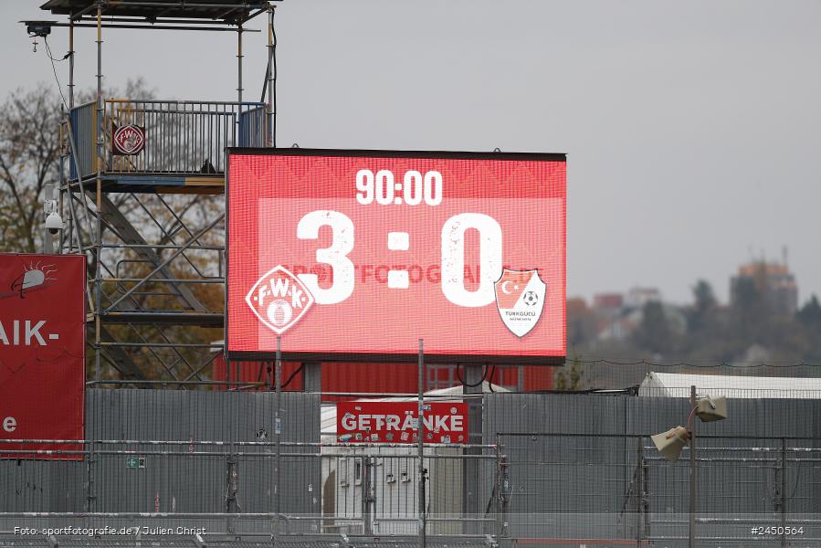 AKON Arena, Würzburg, 02.11.2024, sport, action, Fussball, BFV, 18. Spieltag, Regionalliga Bayern, TGM, FWK, Türkgücü München, FC Würzburger Kickers - Bild-ID: 2450564 AKON Arena, Würzburg, 02.11.2024, sport, action, Fussball, BFV, 18. Spieltag, Regionalliga Bayern, TGM, FWK, Türkgücü München, FC Würzburger Kickers - Bild-ID: 2450564