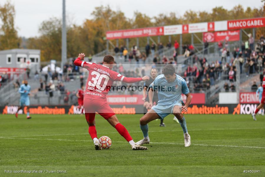 AKON Arena, Würzburg, 02.11.2024, sport, action, Fussball, BFV, 18. Spieltag, Regionalliga Bayern, TGM, FWK, Türkgücü München, FC Würzburger Kickers - Bild-ID: 2450691