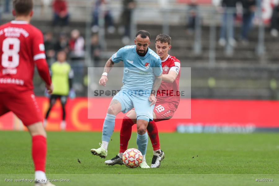 AKON Arena, Würzburg, 02.11.2024, sport, action, Fussball, BFV, 18. Spieltag, Regionalliga Bayern, TGM, FWK, Türkgücü München, FC Würzburger Kickers - Bild-ID: 2450794