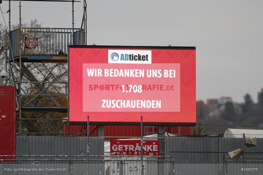 AKON Arena, Würzburg, 02.11.2024, sport, action, Fussball, BFV, 18. Spieltag, Regionalliga Bayern, TGM, FWK, Türkgücü München, FC Würzburger Kickers - Bild-ID: 2450979