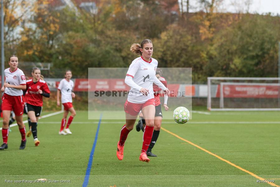 Sportpark Heuchelhof, Würzburg, 02.11.2024, sport, action, Fussball, BFV, 8. Spieltag, Frauen BOL, TSV, FWK, TSV 1846 Lohr am Main, FC Würzburger Kickers II - Bild-ID: 2450999 Sportpark Heuchelhof, Würzburg, 02.11.2024, sport, action, Fussball, BFV, 8. Spieltag, Frauen BOL, TSV, FWK, TSV 1846 Lohr am Main, FC Würzburger Kickers II - Bild-ID: 2450999