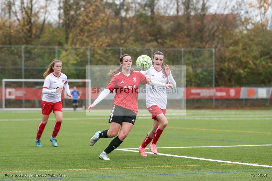 Sportpark Heuchelhof, Würzburg, 02.11.2024, sport, action, Fussball, BFV, 8. Spieltag, Frauen BOL, TSV, FWK, TSV 1846 Lohr am Main, FC Würzburger Kickers II - Bild-ID: 2451001 Sportpark Heuchelhof, Würzburg, 02.11.2024, sport, action, Fussball, BFV, 8. Spieltag, Frauen BOL, TSV, FWK, TSV 1846 Lohr am Main, FC Würzburger Kickers II - Bild-ID: 2451001