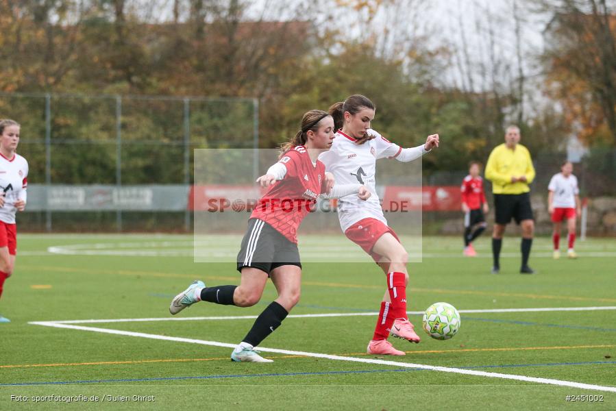 Sportpark Heuchelhof, Würzburg, 02.11.2024, sport, action, Fussball, BFV, 8. Spieltag, Frauen BOL, TSV, FWK, TSV 1846 Lohr am Main, FC Würzburger Kickers II - Bild-ID: 2451002 Sportpark Heuchelhof, Würzburg, 02.11.2024, sport, action, Fussball, BFV, 8. Spieltag, Frauen BOL, TSV, FWK, TSV 1846 Lohr am Main, FC Würzburger Kickers II - Bild-ID: 2451002