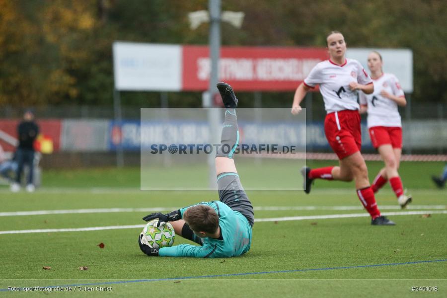 Sportpark Heuchelhof, Würzburg, 02.11.2024, sport, action, Fussball, BFV, 8. Spieltag, Frauen BOL, TSV, FWK, TSV 1846 Lohr am Main, FC Würzburger Kickers II - Bild-ID: 2451018 Sportpark Heuchelhof, Würzburg, 02.11.2024, sport, action, Fussball, BFV, 8. Spieltag, Frauen BOL, TSV, FWK, TSV 1846 Lohr am Main, FC Würzburger Kickers II - Bild-ID: 2451018