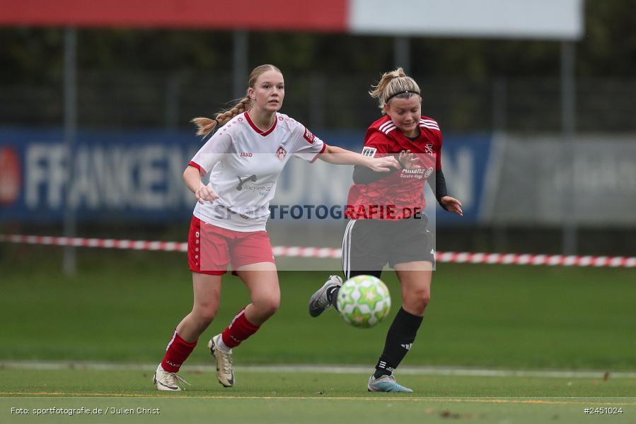 Sportpark Heuchelhof, Würzburg, 02.11.2024, sport, action, Fussball, BFV, 8. Spieltag, Frauen BOL, TSV, FWK, TSV 1846 Lohr am Main, FC Würzburger Kickers II - Bild-ID: 2451024 Sportpark Heuchelhof, Würzburg, 02.11.2024, sport, action, Fussball, BFV, 8. Spieltag, Frauen BOL, TSV, FWK, TSV 1846 Lohr am Main, FC Würzburger Kickers II - Bild-ID: 2451024