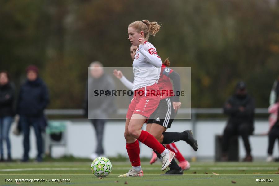 Sportpark Heuchelhof, Würzburg, 02.11.2024, sport, action, Fussball, BFV, 8. Spieltag, Frauen BOL, TSV, FWK, TSV 1846 Lohr am Main, FC Würzburger Kickers II - Bild-ID: 2451026