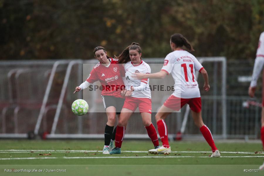 Sportpark Heuchelhof, Würzburg, 02.11.2024, sport, action, Fussball, BFV, 8. Spieltag, Frauen BOL, TSV, FWK, TSV 1846 Lohr am Main, FC Würzburger Kickers II - Bild-ID: 2451127