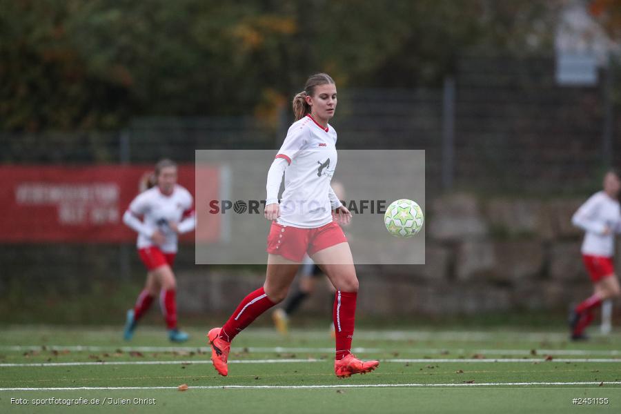 Sportpark Heuchelhof, Würzburg, 02.11.2024, sport, action, Fussball, BFV, 8. Spieltag, Frauen BOL, TSV, FWK, TSV 1846 Lohr am Main, FC Würzburger Kickers II - Bild-ID: 2451155