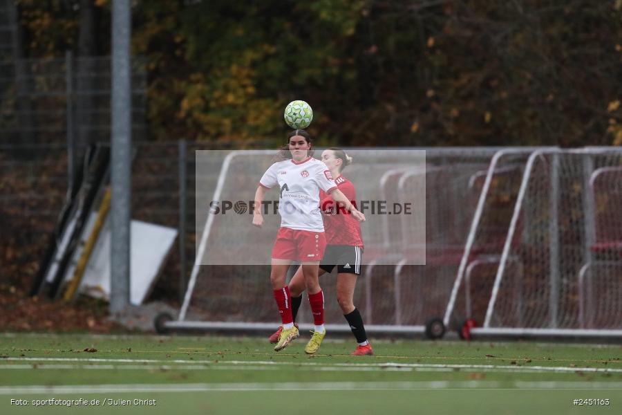 Sportpark Heuchelhof, Würzburg, 02.11.2024, sport, action, Fussball, BFV, 8. Spieltag, Frauen BOL, TSV, FWK, TSV 1846 Lohr am Main, FC Würzburger Kickers II - Bild-ID: 2451163 Sportpark Heuchelhof, Würzburg, 02.11.2024, sport, action, Fussball, BFV, 8. Spieltag, Frauen BOL, TSV, FWK, TSV 1846 Lohr am Main, FC Würzburger Kickers II - Bild-ID: 2451163