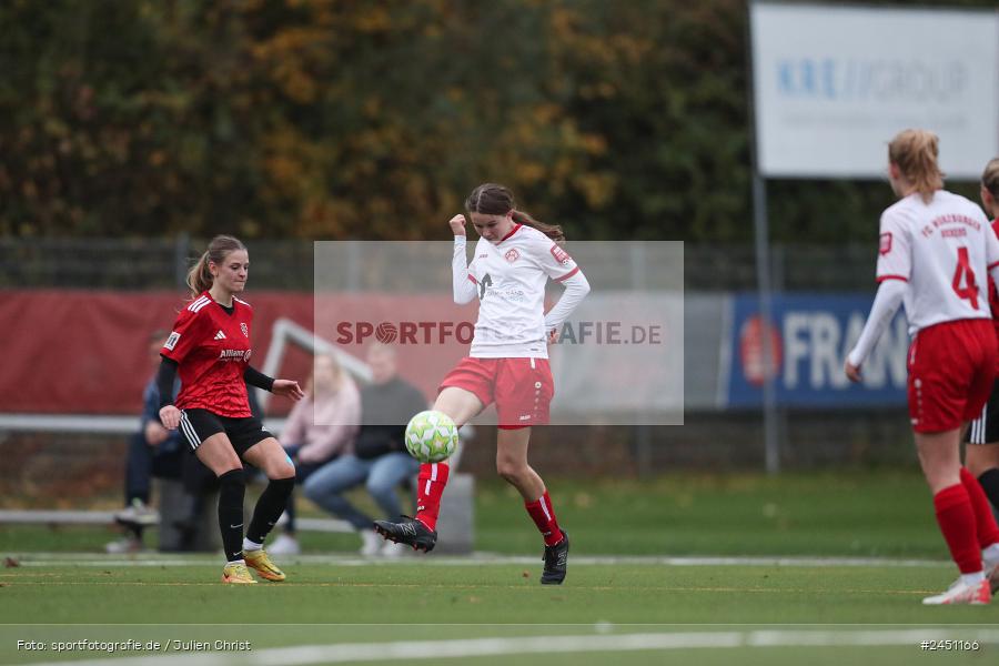 Sportpark Heuchelhof, Würzburg, 02.11.2024, sport, action, Fussball, BFV, 8. Spieltag, Frauen BOL, TSV, FWK, TSV 1846 Lohr am Main, FC Würzburger Kickers II - Bild-ID: 2451166 Sportpark Heuchelhof, Würzburg, 02.11.2024, sport, action, Fussball, BFV, 8. Spieltag, Frauen BOL, TSV, FWK, TSV 1846 Lohr am Main, FC Würzburger Kickers II - Bild-ID: 2451166