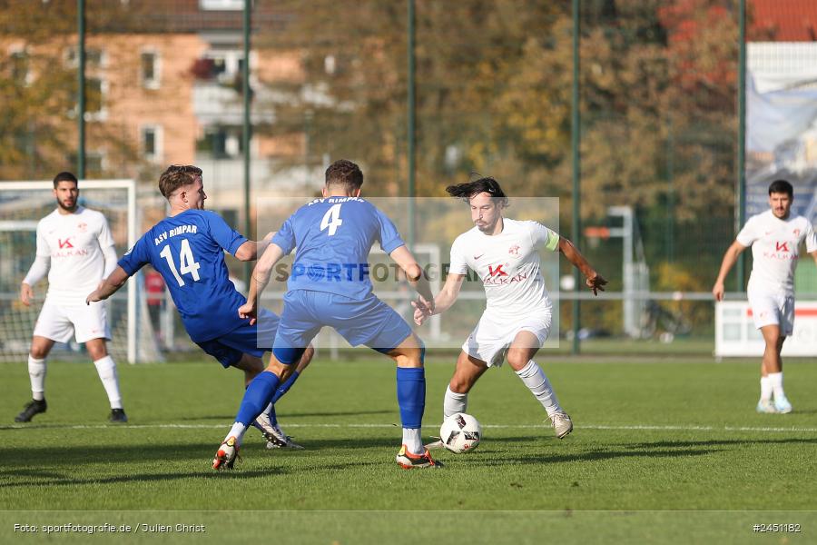 action, VAB, Sport, Schömig Digitaldruck Arena, SV Vatan Spor Aschaffenburg, Rimpar, Landesliga Nordwest, Fussball, BFV, ASV Rimpar, ASV, 19. Spieltag, 03.11.2024 - Bild-ID: 2451182