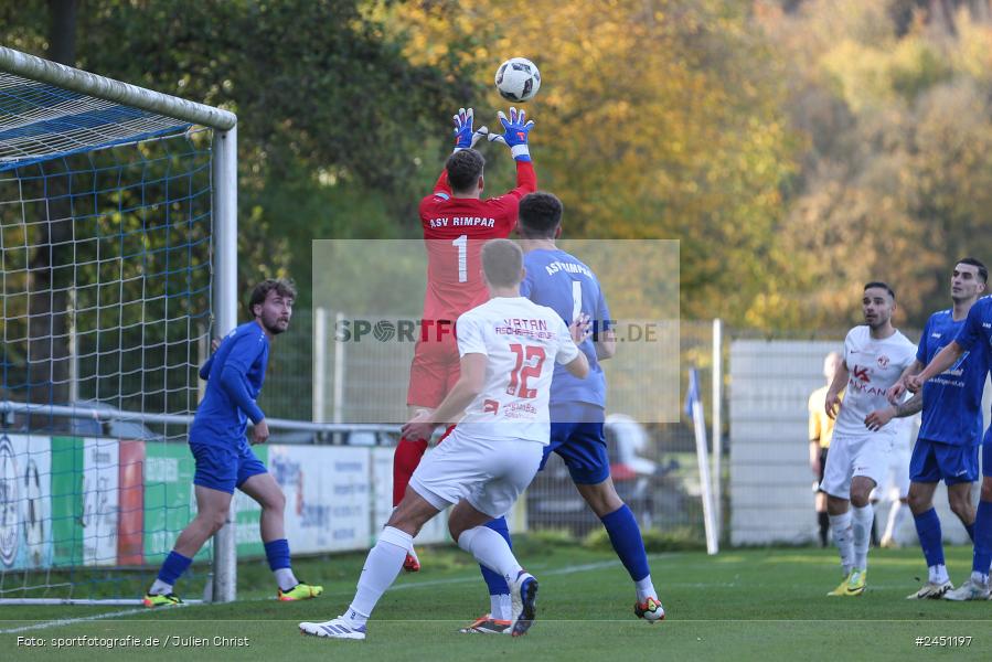 action, VAB, Sport, Schömig Digitaldruck Arena, SV Vatan Spor Aschaffenburg, Rimpar, Landesliga Nordwest, Fussball, BFV, ASV Rimpar, ASV, 19. Spieltag, 03.11.2024 - Bild-ID: 2451197
