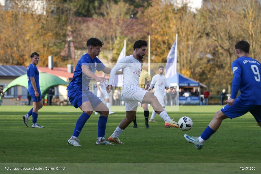 action, VAB, Sport, Schömig Digitaldruck Arena, SV Vatan Spor Aschaffenburg, Rimpar, Landesliga Nordwest, Fussball, BFV, ASV Rimpar, ASV, 19. Spieltag, 03.11.2024 - Bild-ID: 2451206
