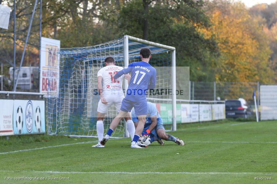 action, VAB, Sport, Schömig Digitaldruck Arena, SV Vatan Spor Aschaffenburg, Rimpar, Landesliga Nordwest, Fussball, BFV, ASV Rimpar, ASV, 19. Spieltag, 03.11.2024 - Bild-ID: 2451294