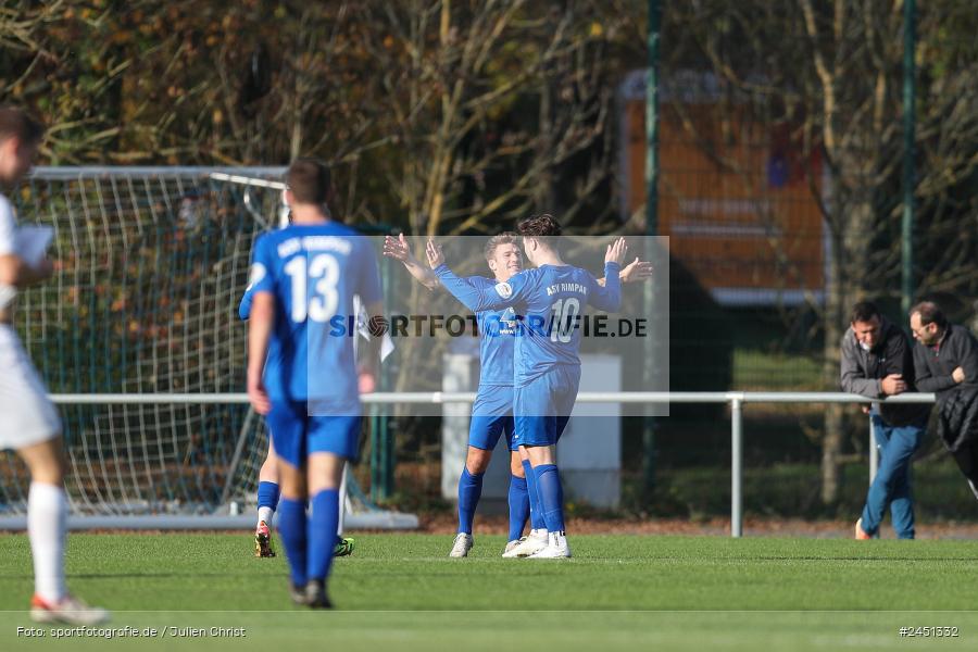 action, VAB, Sport, Schömig Digitaldruck Arena, SV Vatan Spor Aschaffenburg, Rimpar, Landesliga Nordwest, Fussball, BFV, ASV Rimpar, ASV, 19. Spieltag, 03.11.2024 - Bild-ID: 2451332