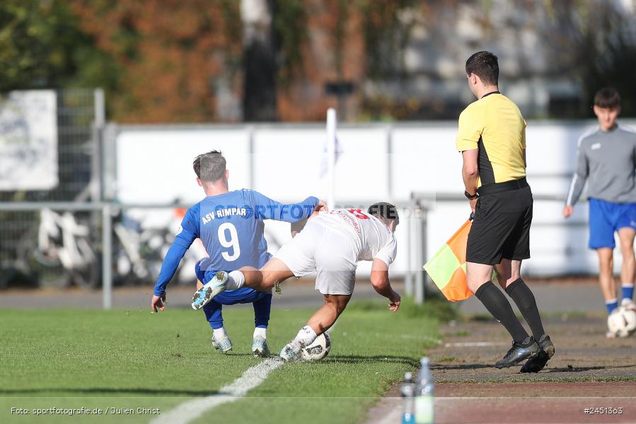 action, VAB, Sport, Schömig Digitaldruck Arena, SV Vatan Spor Aschaffenburg, Rimpar, Landesliga Nordwest, Fussball, BFV, ASV Rimpar, ASV, 19. Spieltag, 03.11.2024 - Bild-ID: 2451363