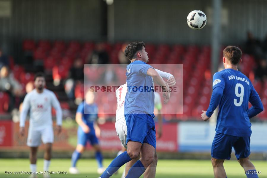 action, VAB, Sport, Schömig Digitaldruck Arena, SV Vatan Spor Aschaffenburg, Rimpar, Landesliga Nordwest, Fussball, BFV, ASV Rimpar, ASV, 19. Spieltag, 03.11.2024 - Bild-ID: 2451384