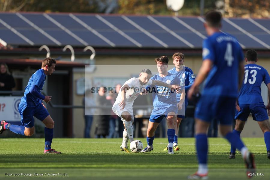 action, VAB, Sport, Schömig Digitaldruck Arena, SV Vatan Spor Aschaffenburg, Rimpar, Landesliga Nordwest, Fussball, BFV, ASV Rimpar, ASV, 19. Spieltag, 03.11.2024 - Bild-ID: 2451386