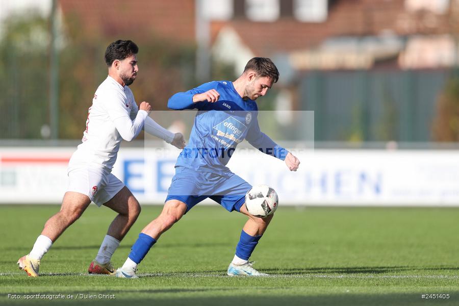 action, VAB, Sport, Schömig Digitaldruck Arena, SV Vatan Spor Aschaffenburg, Rimpar, Landesliga Nordwest, Fussball, BFV, ASV Rimpar, ASV, 19. Spieltag, 03.11.2024 - Bild-ID: 2451405