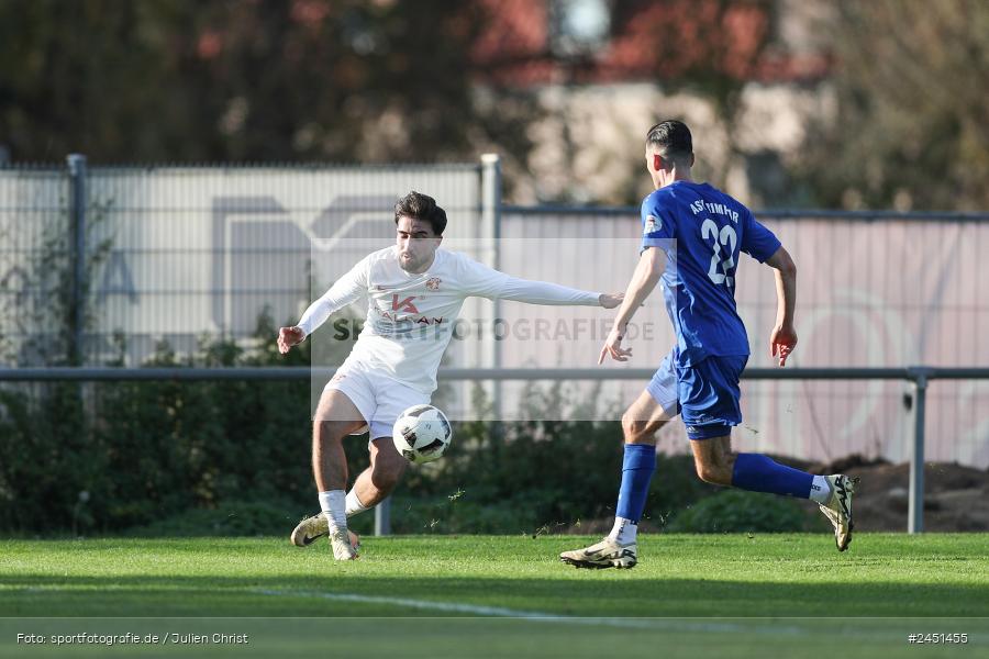 action, VAB, Sport, Schömig Digitaldruck Arena, SV Vatan Spor Aschaffenburg, Rimpar, Landesliga Nordwest, Fussball, BFV, ASV Rimpar, ASV, 19. Spieltag, 03.11.2024 - Bild-ID: 2451455