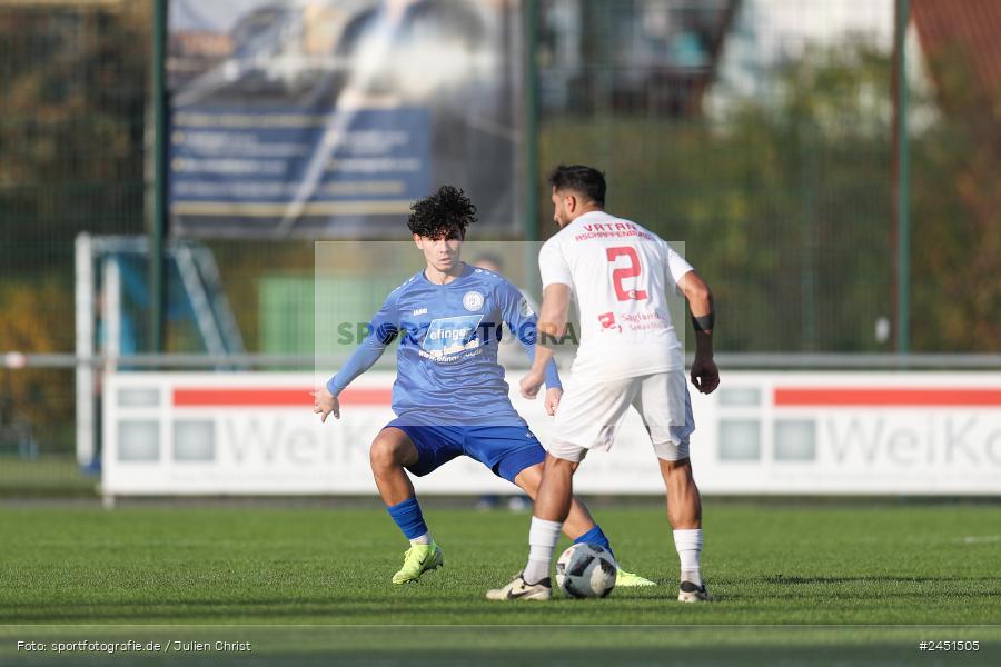 action, VAB, Sport, Schömig Digitaldruck Arena, SV Vatan Spor Aschaffenburg, Rimpar, Landesliga Nordwest, Fussball, BFV, ASV Rimpar, ASV, 19. Spieltag, 03.11.2024 - Bild-ID: 2451505