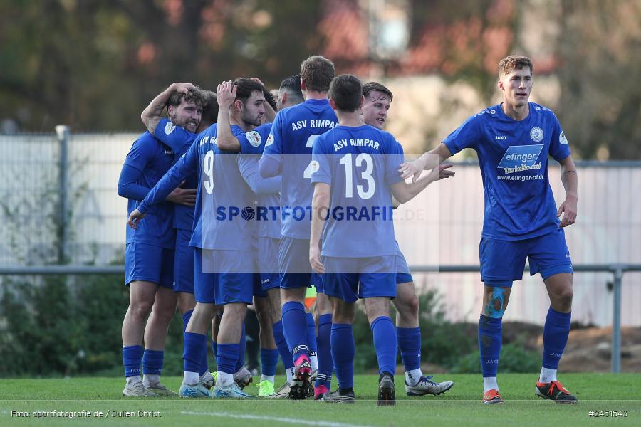 action, VAB, Sport, Schömig Digitaldruck Arena, SV Vatan Spor Aschaffenburg, Rimpar, Landesliga Nordwest, Fussball, BFV, ASV Rimpar, ASV, 19. Spieltag, 03.11.2024 - Bild-ID: 2451543