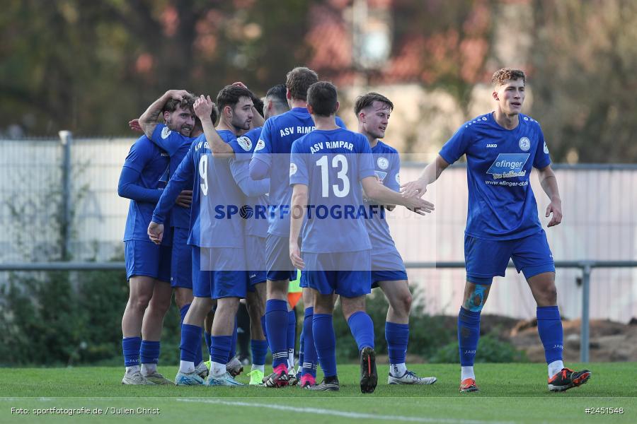 action, VAB, Sport, Schömig Digitaldruck Arena, SV Vatan Spor Aschaffenburg, Rimpar, Landesliga Nordwest, Fussball, BFV, ASV Rimpar, ASV, 19. Spieltag, 03.11.2024 - Bild-ID: 2451548
