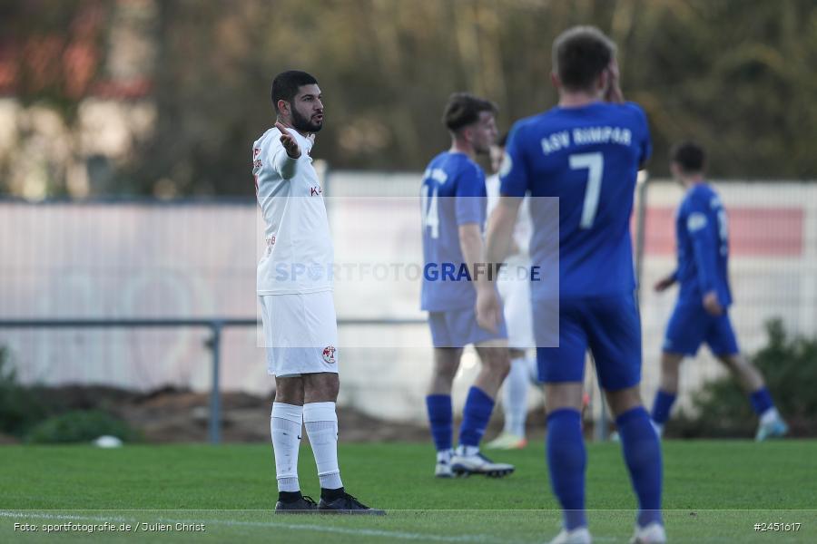action, VAB, Sport, Schömig Digitaldruck Arena, SV Vatan Spor Aschaffenburg, Rimpar, Landesliga Nordwest, Fussball, BFV, ASV Rimpar, ASV, 19. Spieltag, 03.11.2024 - Bild-ID: 2451617