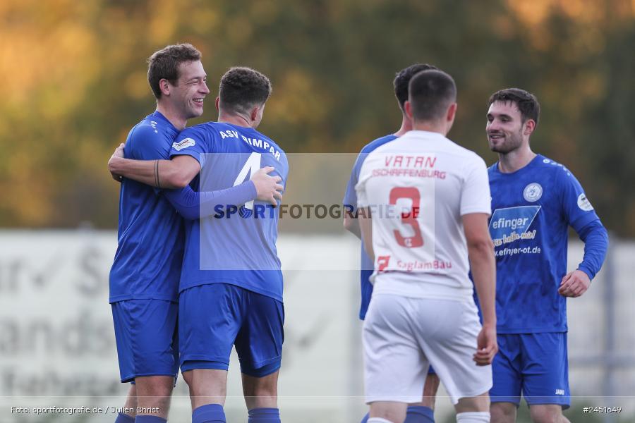 action, VAB, Sport, Schömig Digitaldruck Arena, SV Vatan Spor Aschaffenburg, Rimpar, Landesliga Nordwest, Fussball, BFV, ASV Rimpar, ASV, 19. Spieltag, 03.11.2024 - Bild-ID: 2451649
