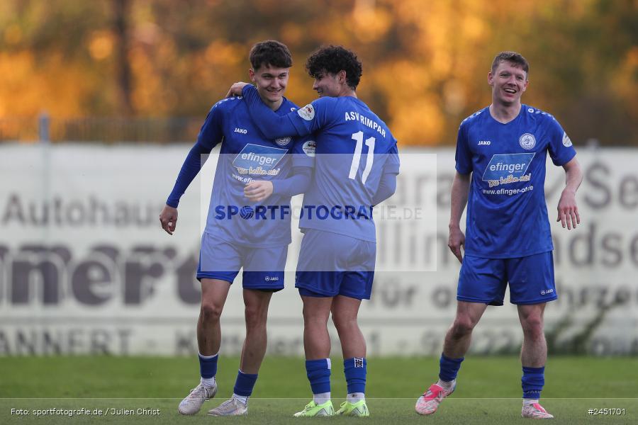 action, VAB, Sport, Schömig Digitaldruck Arena, SV Vatan Spor Aschaffenburg, Rimpar, Landesliga Nordwest, Fussball, BFV, ASV Rimpar, ASV, 19. Spieltag, 03.11.2024 - Bild-ID: 2451701