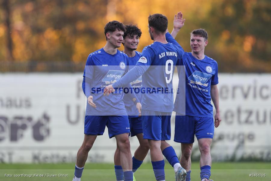 action, VAB, Sport, Schömig Digitaldruck Arena, SV Vatan Spor Aschaffenburg, Rimpar, Landesliga Nordwest, Fussball, BFV, ASV Rimpar, ASV, 19. Spieltag, 03.11.2024 - Bild-ID: 2451705