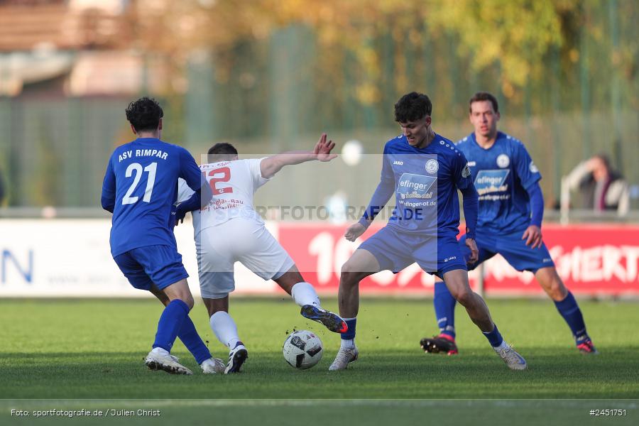 action, VAB, Sport, Schömig Digitaldruck Arena, SV Vatan Spor Aschaffenburg, Rimpar, Landesliga Nordwest, Fussball, BFV, ASV Rimpar, ASV, 19. Spieltag, 03.11.2024 - Bild-ID: 2451751