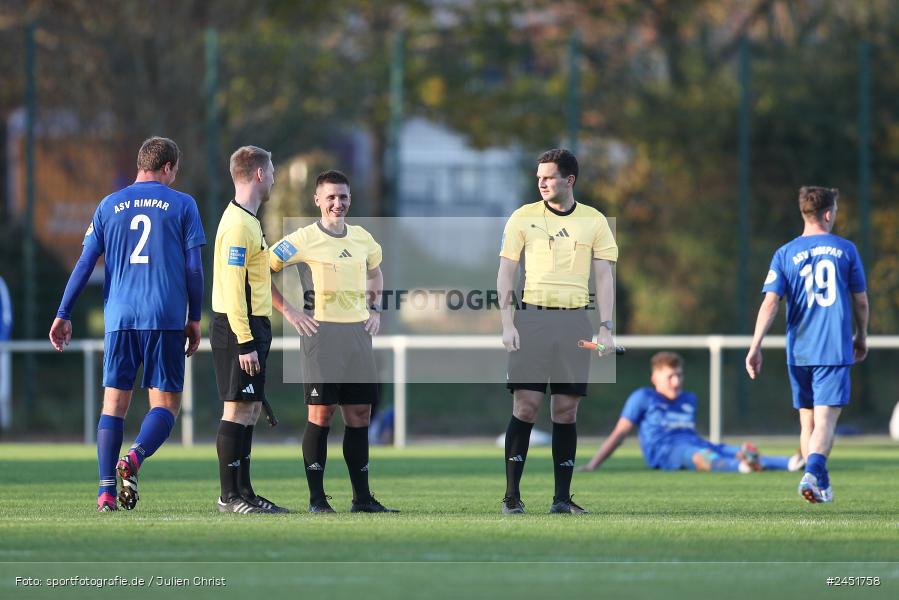 action, VAB, Sport, Schömig Digitaldruck Arena, SV Vatan Spor Aschaffenburg, Rimpar, Landesliga Nordwest, Fussball, BFV, ASV Rimpar, ASV, 19. Spieltag, 03.11.2024 - Bild-ID: 2451758