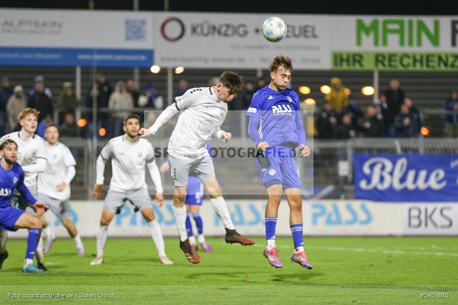 Stadion am Schönbusch, Aschaffenburg, 05.11.2024, sport, action, Fussball, BFV, 13. Spieltag, Regionalliga Bayern, FCE, SVA, FC Eintracht Bamberg, SV Viktoria Aschaffenburg - Bild-ID: 2451880