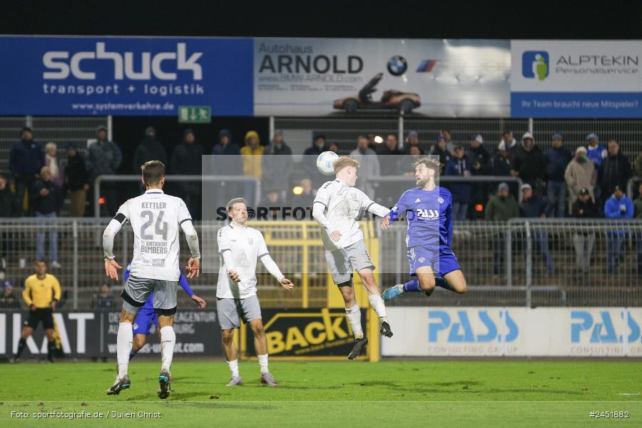 Stadion am Schönbusch, Aschaffenburg, 05.11.2024, sport, action, Fussball, BFV, 13. Spieltag, Regionalliga Bayern, FCE, SVA, FC Eintracht Bamberg, SV Viktoria Aschaffenburg - Bild-ID: 2451882
