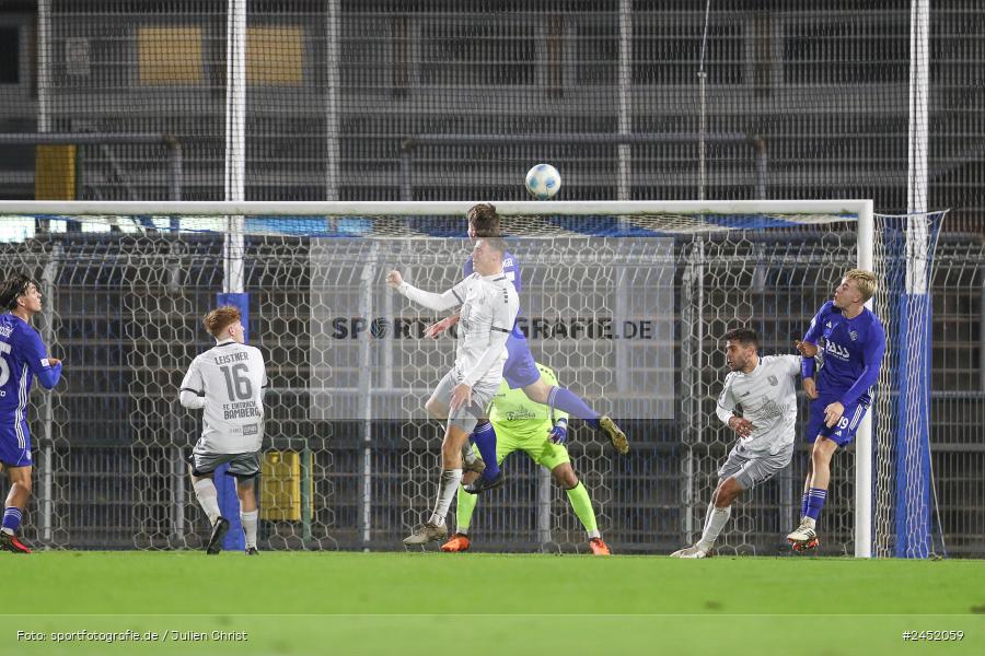 Stadion am Schönbusch, Aschaffenburg, 05.11.2024, sport, action, Fussball, BFV, 13. Spieltag, Regionalliga Bayern, FCE, SVA, FC Eintracht Bamberg, SV Viktoria Aschaffenburg - Bild-ID: 2452059