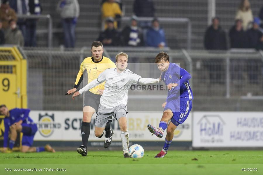 Stadion am Schönbusch, Aschaffenburg, 05.11.2024, sport, action, Fussball, BFV, 13. Spieltag, Regionalliga Bayern, FCE, SVA, FC Eintracht Bamberg, SV Viktoria Aschaffenburg - Bild-ID: 2452145
