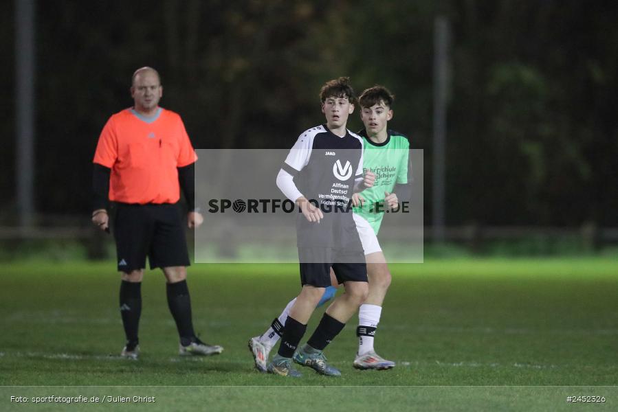 sport, action, U19-Junioren Gruppe WÜ MSP, TSV, Sportgelände, SGK, Karlstadt, Fussball, BFV, 9. Spieltag, 08.11.2024, (SG) TSV Viktoria Homburg, (SG) Kreis Karlstadt - Bild-ID: 2452326