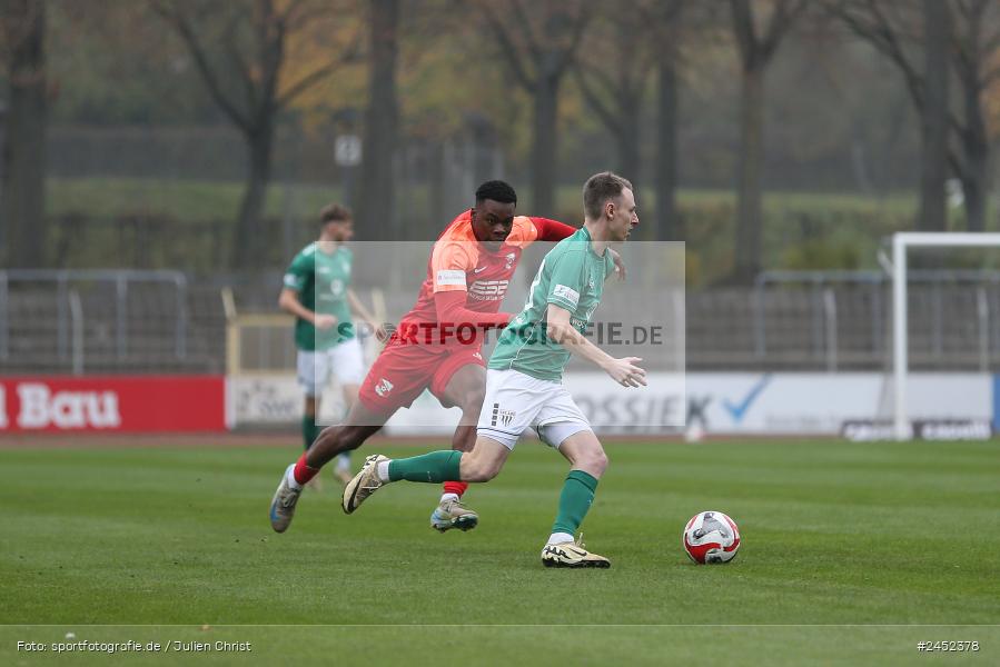 Willy-Sachs-Stadion, Schweinfurt, 09.11.2024, sport, action, Fussball, BFV, 19. Spieltag, Regionalliga Bayern, HAN, FCS, SpVgg Hankofen-Hailing, 1. FC Schweinfurt 1905 - Bild-ID: 2452378