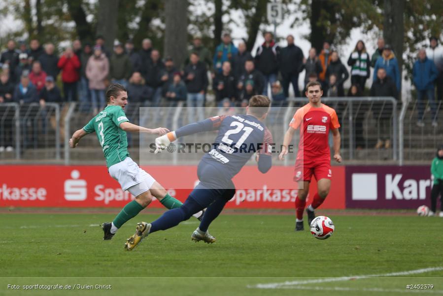 Willy-Sachs-Stadion, Schweinfurt, 09.11.2024, sport, action, Fussball, BFV, 19. Spieltag, Regionalliga Bayern, HAN, FCS, SpVgg Hankofen-Hailing, 1. FC Schweinfurt 1905 - Bild-ID: 2452379
