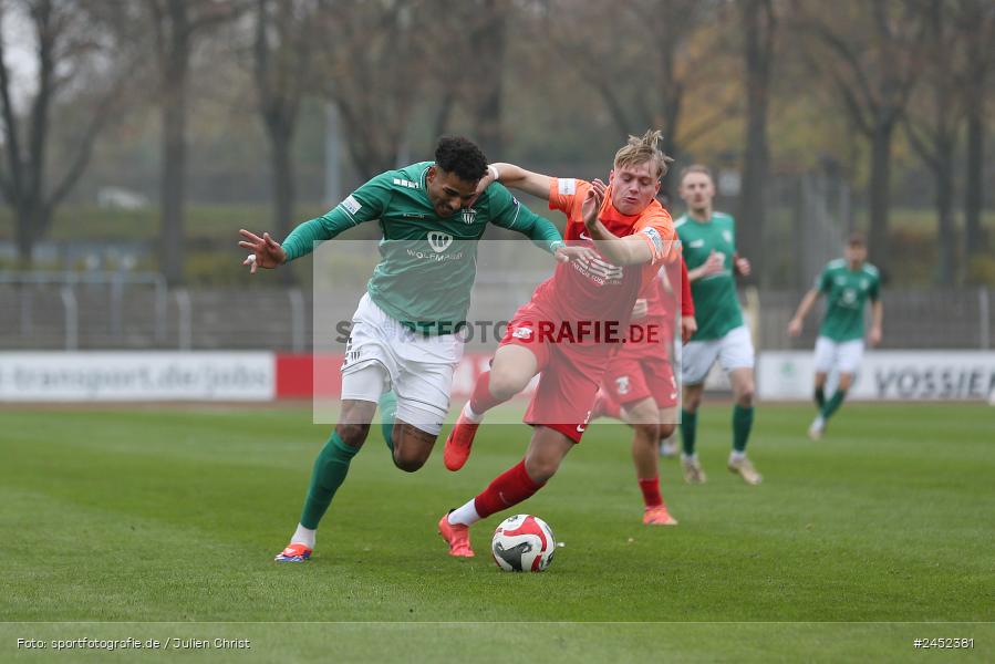Willy-Sachs-Stadion, Schweinfurt, 09.11.2024, sport, action, Fussball, BFV, 19. Spieltag, Regionalliga Bayern, HAN, FCS, SpVgg Hankofen-Hailing, 1. FC Schweinfurt 1905 - Bild-ID: 2452381